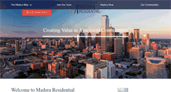 Desktop Screenshot of maderaresidential.com